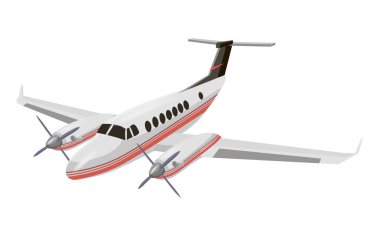Airplanes vector image design set, private jet, passenger airplane. Transportation and aircraft illustration and design element.