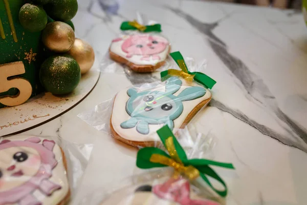 Izmail Ucrania Enero 2021 Galletas Jengibre Con Kikoriki Gogoriki Smeshariki — Foto de Stock