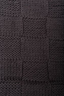 Dama tahtası gri kumaş dokusunu kontrol et. Tekstil, atkı ya da süveter desenli arka plan. Sıcak aksesuarlar, kıyafetler, moda konsepti