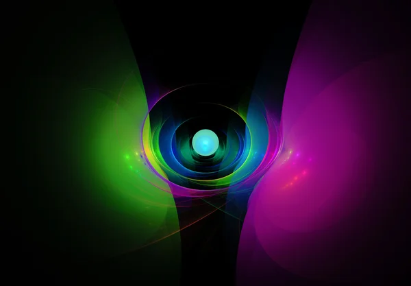 Colorful abstract on black background — Stock Photo, Image