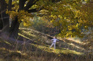 parkta oynayan çocuk