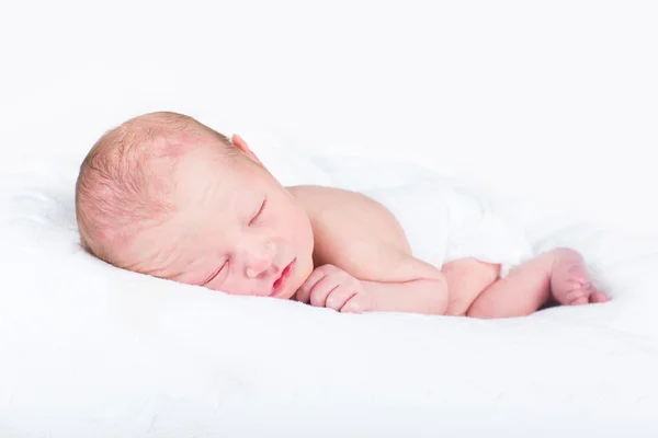 Um dia de idade menino recém-nascido — Fotografia de Stock