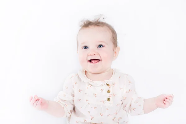 Söt och elegant baby girl — Stockfoto