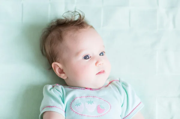 Beautiful baby girl with blue eyes — Stock Photo, Image