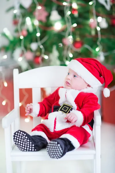 Pojke i santa dräkt — Stockfoto