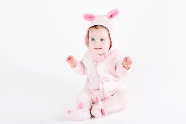 Baby dressed as an Easter bunny — Stock Photo, Image