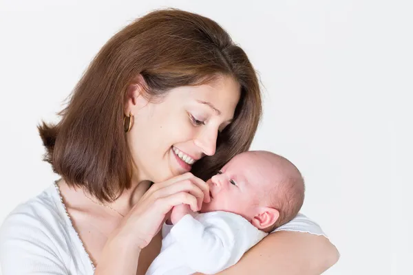 Mother and her newborn baby — Stock Photo, Image