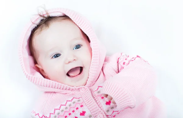 Laughing babymeisje — Stockfoto