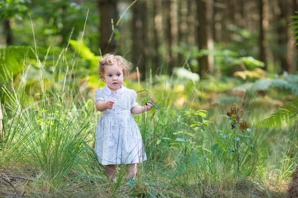 Dziewczyna spaceru w parku jesień słoneczny — Zdjęcie stockowe