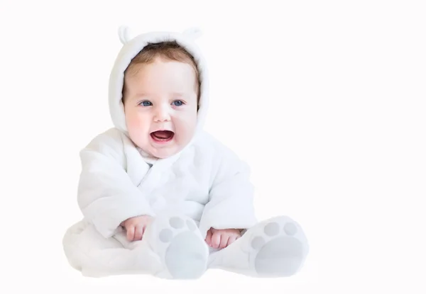 Cute funny laughing baby girl Stock Image