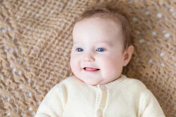 Baby wearing a warm sweater — Stock Photo, Image