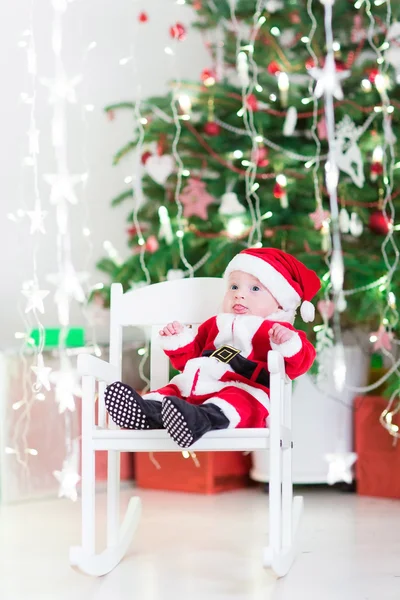 Pojke i santa dräkt — Stockfoto