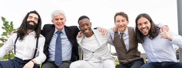 Multiracial Coworkers Different Ages — Fotografia de Stock