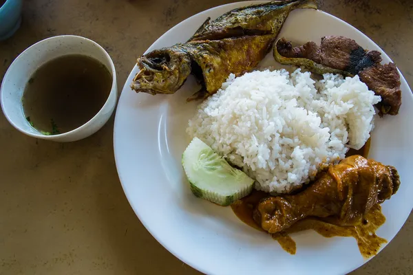 Ordinary rustic malay food — Stock Photo, Image