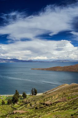Isla del sol. ada güneş. Bolivya.