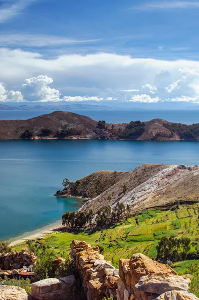 Isla del sol. ada güneş. Bolivya.