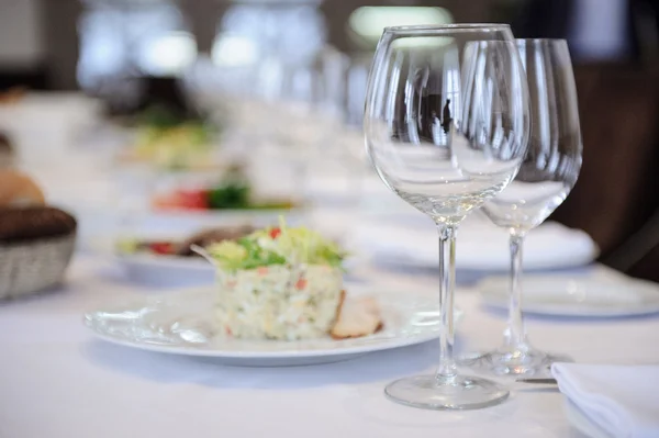 Table set for an event party or wedding — Stock Photo, Image