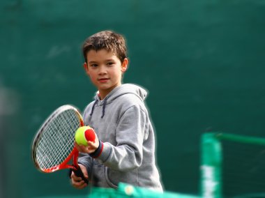 Little tennis great player
