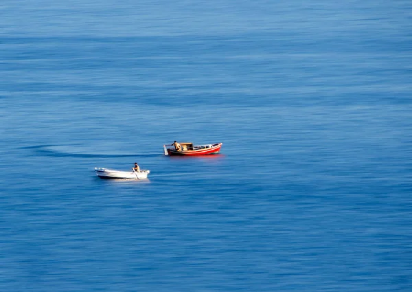 Going Fishing Two Fishing Boats Sea —  Fotos de Stock