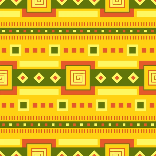 Coloridos Antecedentes Étnicos Sin Fisuras Impresión Arte Tribal Patrón Vectorial — Archivo Imágenes Vectoriales