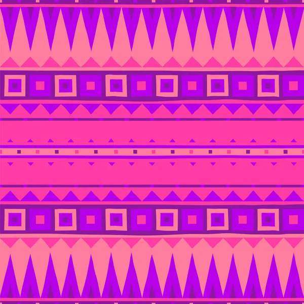 カラフルな民族シームレスな背景 部族芸術の印刷物 幾何学的な手描きベクトルパターン カバーデザインのための装飾的なパターン — ストックベクタ