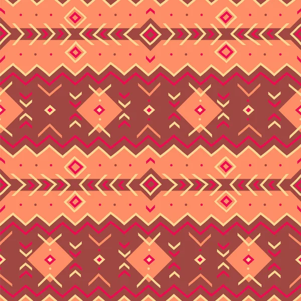 Kolorowe Pochodzenie Etniczne Plemienny Druk Sztuki Geometryczny Ręcznie Narysowany Wzór — Wektor stockowy