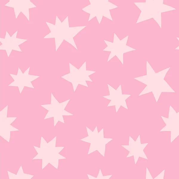 Sternennacht Vektornahtloser Hintergrund Mit Sternen Hintergrund Pastellfarben — Stockvektor