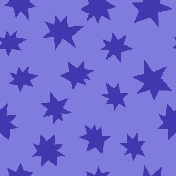 Nuit Étoilée Fond Sans Couture Vectoriel Avec Des Étoiles Couleur — Image vectorielle
