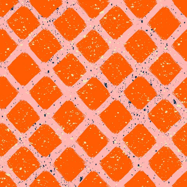 Grunge Αδιάλειπτη Μοτίβο Πολύχρωμο Γεωμετρικό Σχέδιο Αφηρημένα Σχήματα — Διανυσματικό Αρχείο