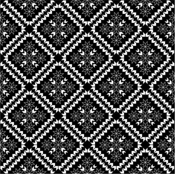 Schwarz-weißes Tapetenmuster lizenzfreie Stockillustrationen