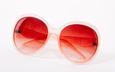 Through rose-colored glasses the world looks much more optimistic. clipart