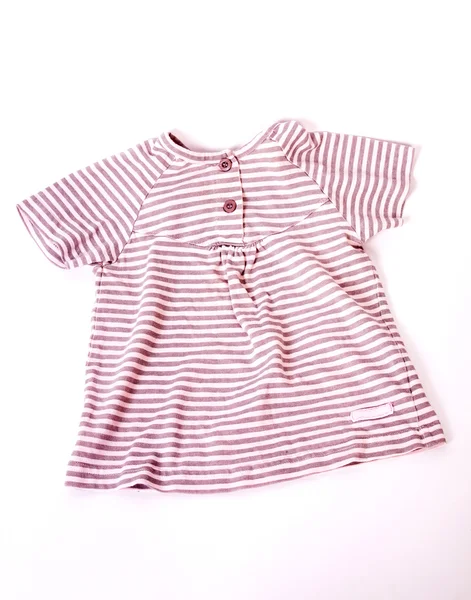 Baby striped blouse on a white background — Stock Photo, Image