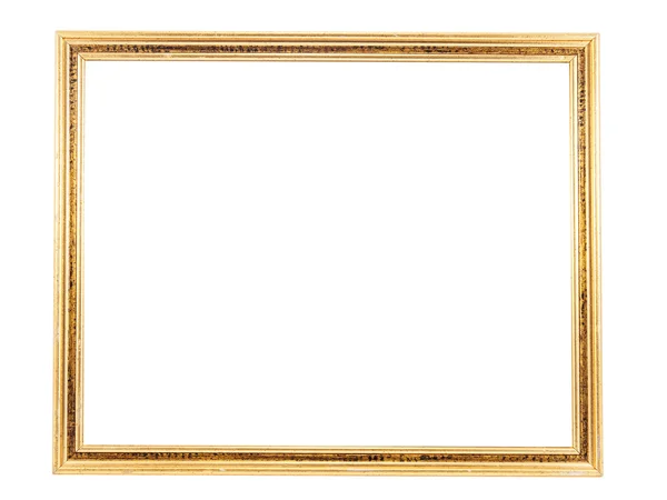 Classic wooden frame isolated on white background — Stock Photo, Image