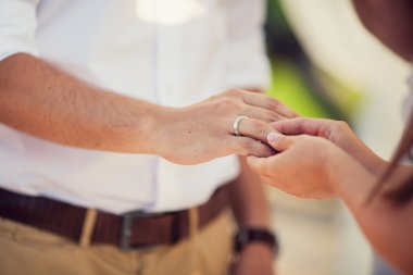 Evlilik yüzükleri.