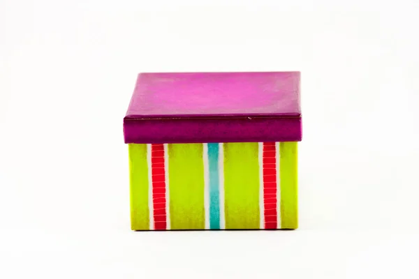 Paski kolorowe pudełko — Zdjęcie stockowe