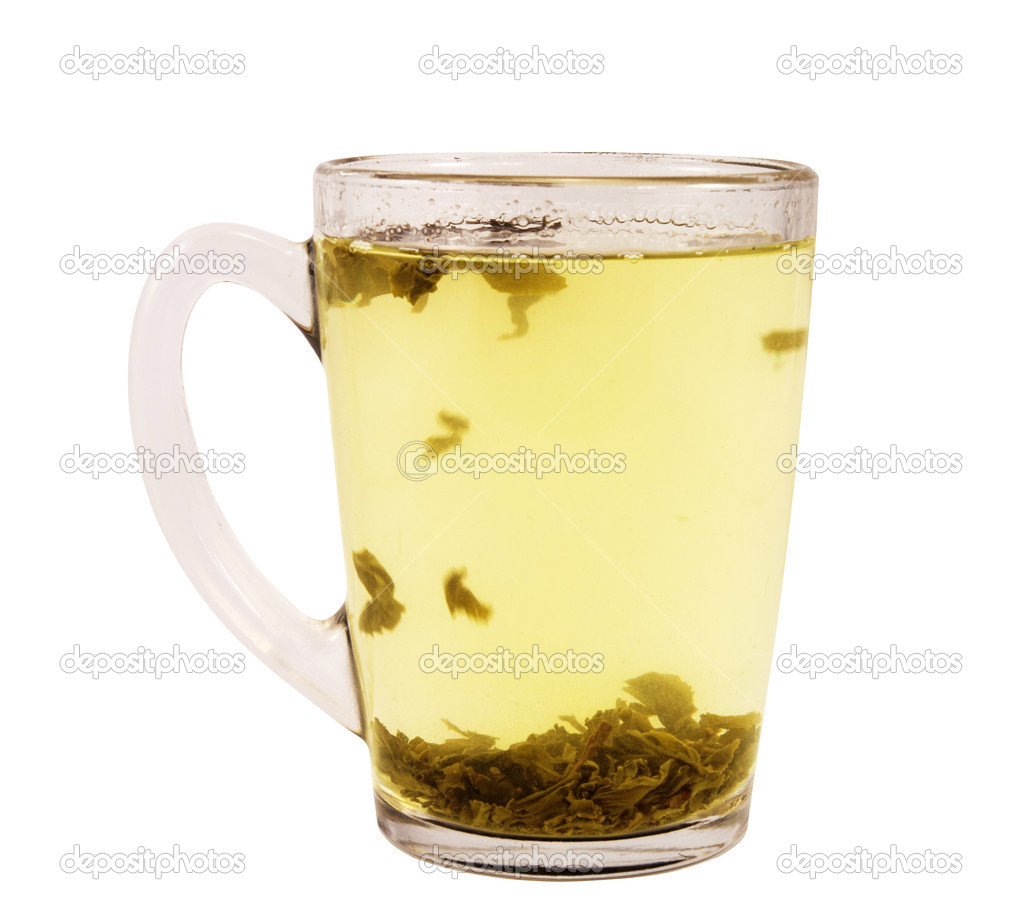 Green tea with tea leaves Stock Photo by ©serbogachuk5 44578785