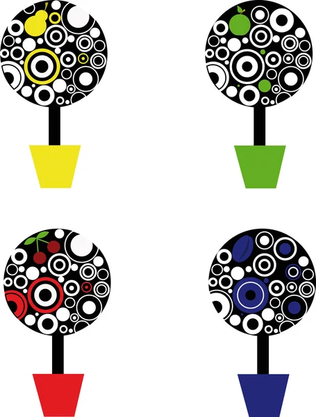 ağaçları ile çizim