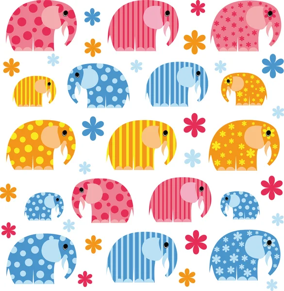 bir fil ile renkli resimde