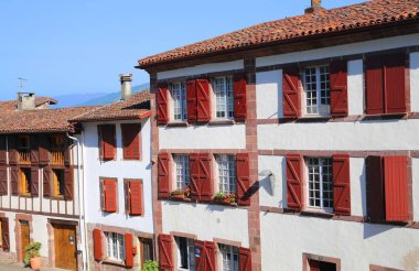 Fransa 'nın büyüleyici Saint-Jean-Pied-de-Port köyü