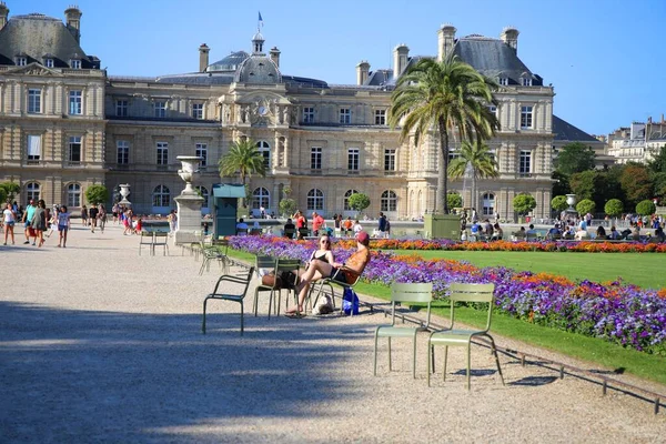 Чудові Сади Люксембургу Центрі Парижа — стокове фото