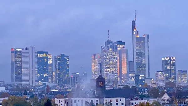 Οικονομική Περιφέρεια Frankfurt Main Στη Γερμανία — Φωτογραφία Αρχείου