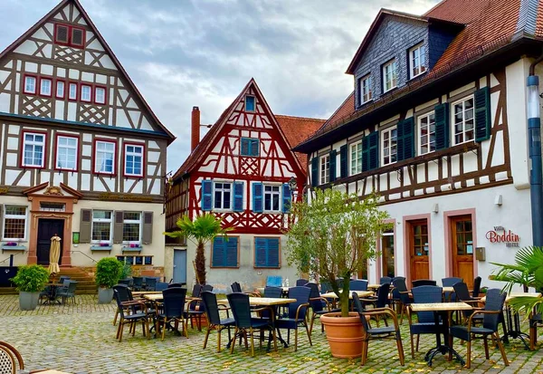 Colorful Village Heppenheim Region Bergstrasse — Stock Photo, Image