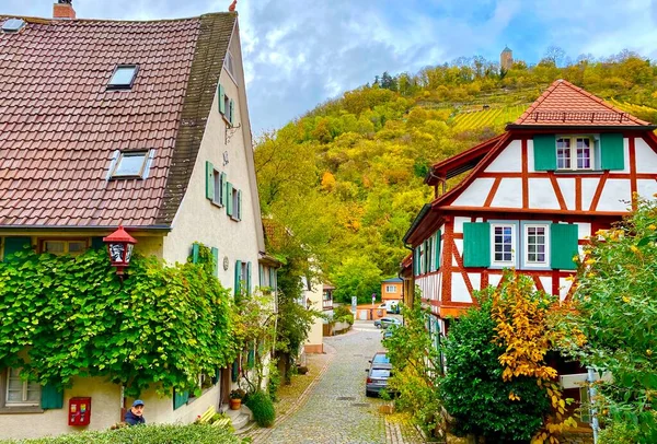 Belle Ville Heppenheim Dans Région Viticole Bergstrasse Allemagne — Photo