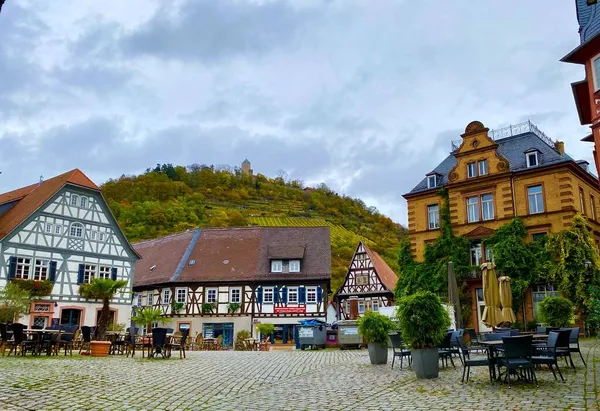 Hermosa Ciudad Heppenheim Región Vinícola Bergstrasse Alemania — Foto de Stock