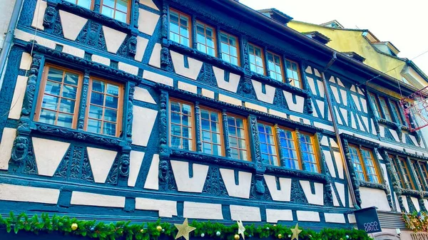 Hermosas Decoraciones Ciudad Estrasburgo Durante Navidad —  Fotos de Stock