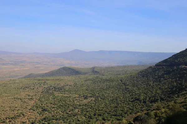 Вид Вулкана Лонгоно Рифтовій Долині Кенії — стокове фото