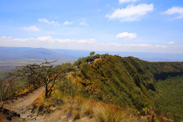 Caldera Van Longonot Vulkaan Rift Valley Kenia — Stockfoto