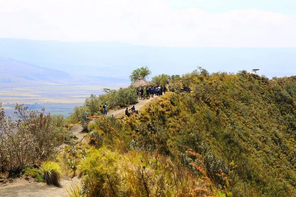Kenya Daki Rift Vadisi Ndeki Longonot Volkanı Kalderası — Stok fotoğraf