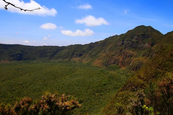 Die Caldera Des Longonot Vulkans Rift Valley Kenia — Stockfoto