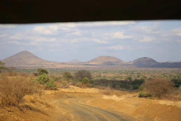 Shetani Lava Fields Het Nationale Park Tsavo West Kenia — Stockfoto